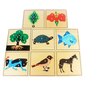 Puzzle bois encastrable nature et animaux