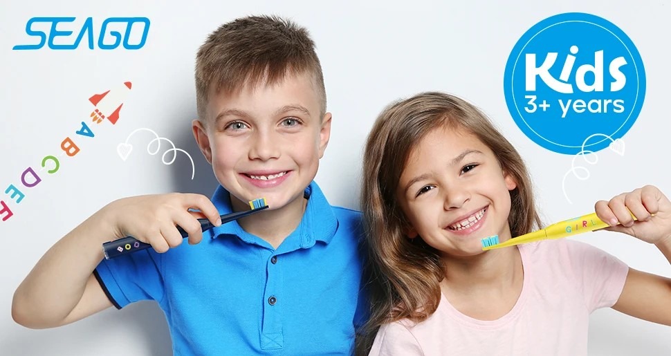 Brosse a dent électrique pour les enfants rose – Image 2