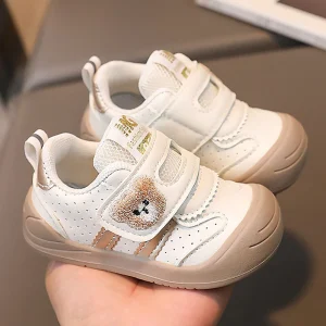 Chaussures Bébé PU Cuir –  Baskets Souples et Ergonomiques pour Nouveau-Né, Filles et Garçons, Premiers Pas
