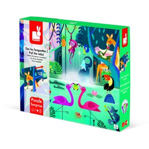 PUZZLE SURPRISE FESTIN DANS LA JUNGLE 20 PCS