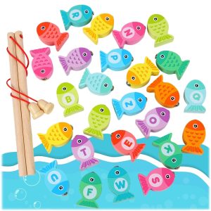Jeu de pêche apprentissage des lettres et des chiffres