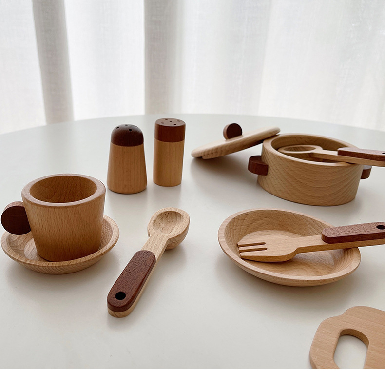 Ustensils de cuisine en bois – 15 pièces – Image 3