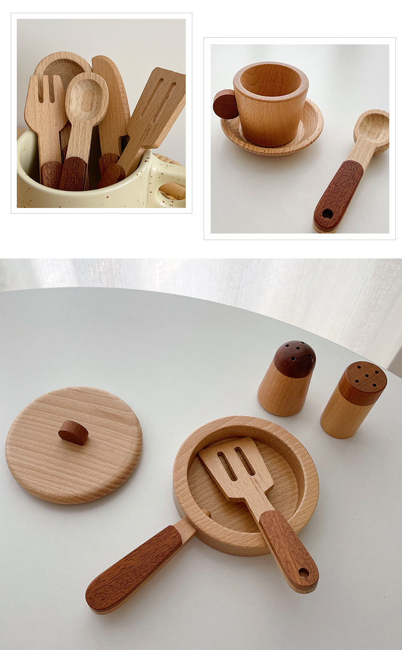 Ustensils de cuisine en bois – 15 pièces – Image 5