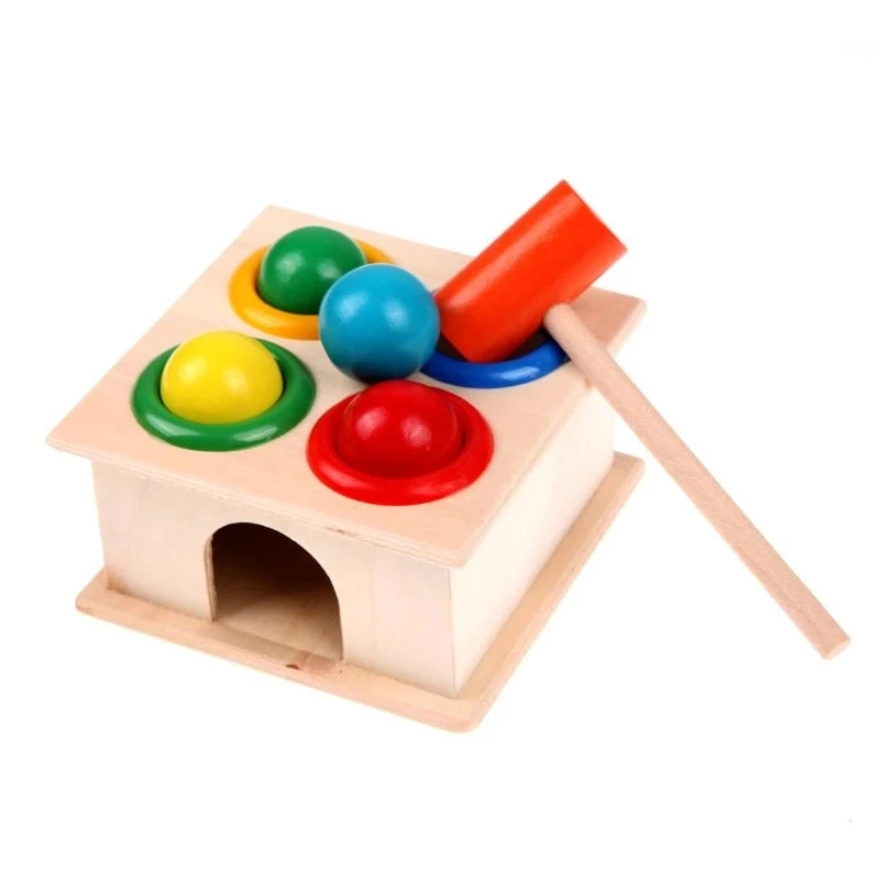 Jeu à marteler Montessori – Motricité fine, coordination & éveil sensoriel dès 1 an