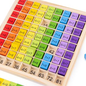Table de multiplication Montessori en bois