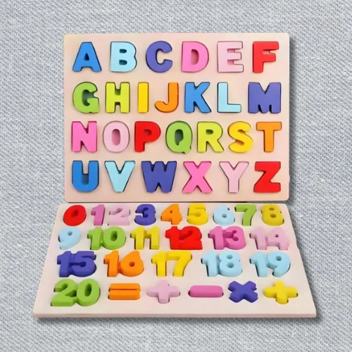 Puzzle alphabet Montessori en bois – Idéal de 2 à 4 ans