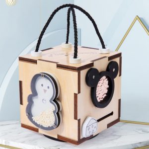 Busy Cube Multifonctions Montessori – Beige