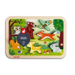 CHUNKY PUZZLE FORÊT 7 PCS (BOIS)