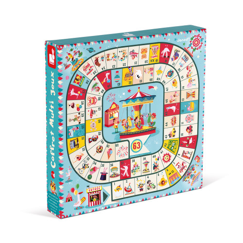 COFFRET MULTI JEUX CARROUSEL (BOIS ET CARTON) – Image 3