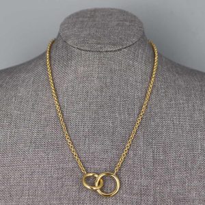 Collier vermeil Anneaux entrelacés