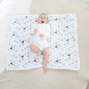 Couverture Bébé - BabyTriangles™ - Bleu Clair