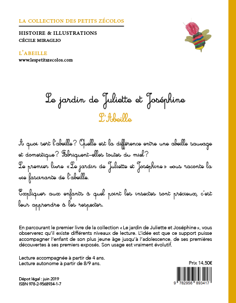 Livre Le jardin de Juliette et Joséphine « L’Abeille » – Image 3