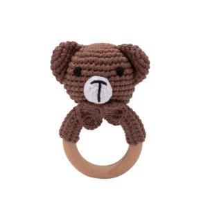 Hochet de naissance Ours en crochet