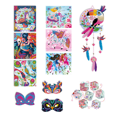 KIT CRÉATIF – COFFRET MULTI-ACTIVITÉS 11 DÉCOS GIRLY – Image 2