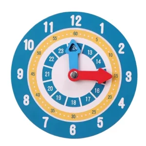 Horloge en bois Montessori – Apprendre à lire l’heure en s’amusant