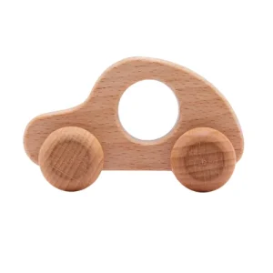 Voiture en Bois pour Bébé – Jouet Montessori en Hêtre Naturel
