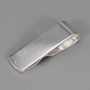 Pince à billet plate en argent