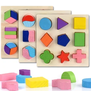 Puzzle bébé formes en bois Montessori