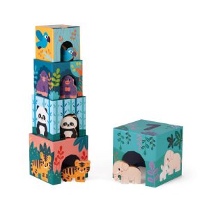 PYRAMIDE EN CARTON ET FIGURINES EN BOIS LES ANIMAUX – PARTENARIAT WWF