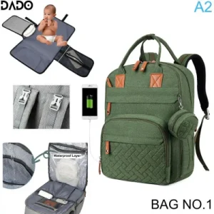 Sac à Dos à Langer - BabyTravelBag™ - Vert